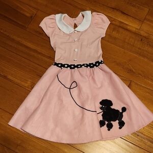 Weissman Girl's Pink Poodle Dress, Large (14)
